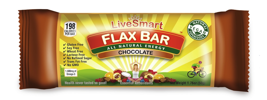 Live Smart Chocolate Flax Health Bars